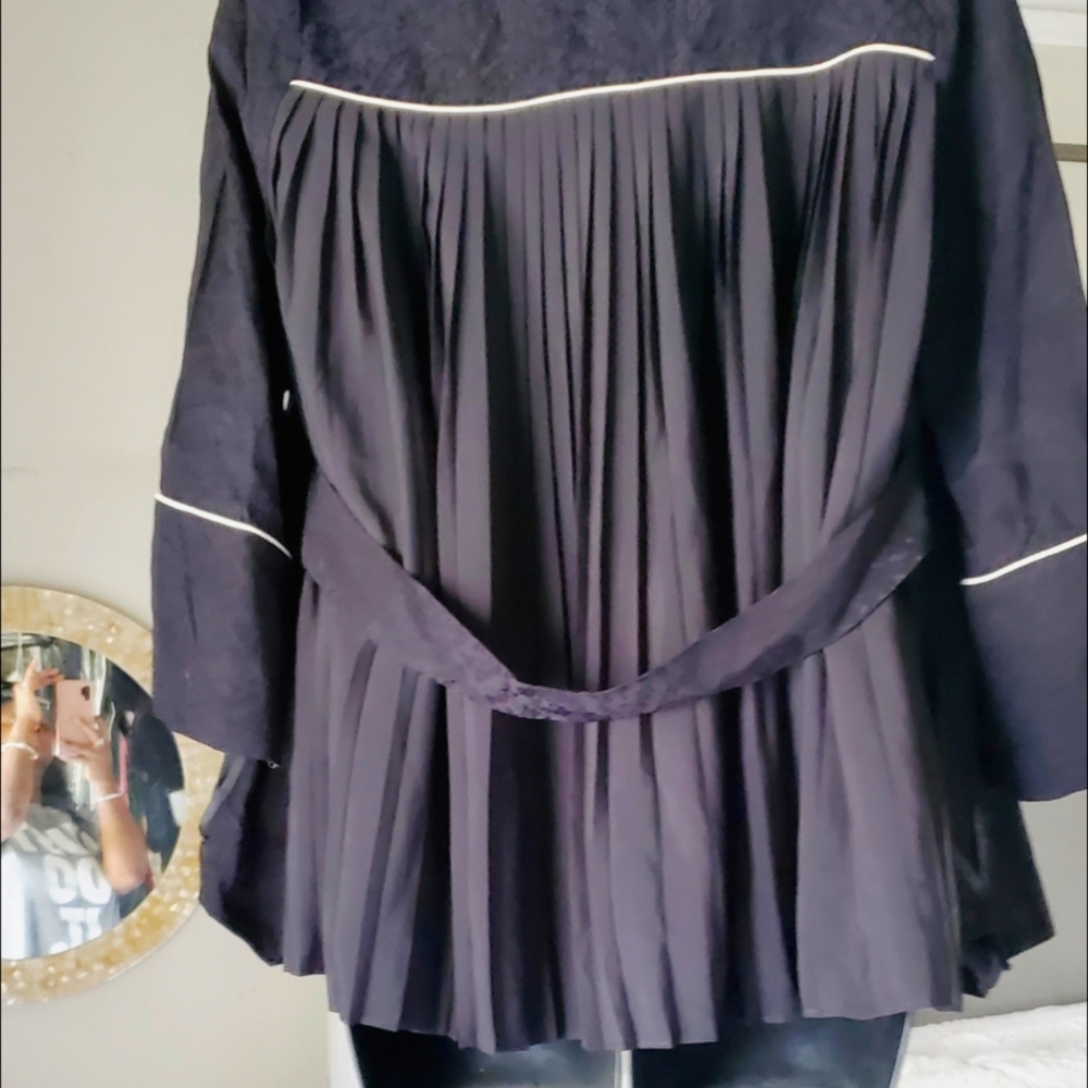 Maje PLEATED KIMONO BLAZER / BLOUSE